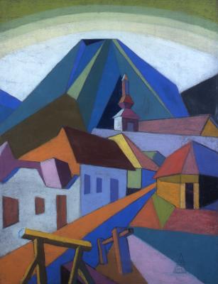 Pittner Olivér: Felsőbányai részlet, 1931.
